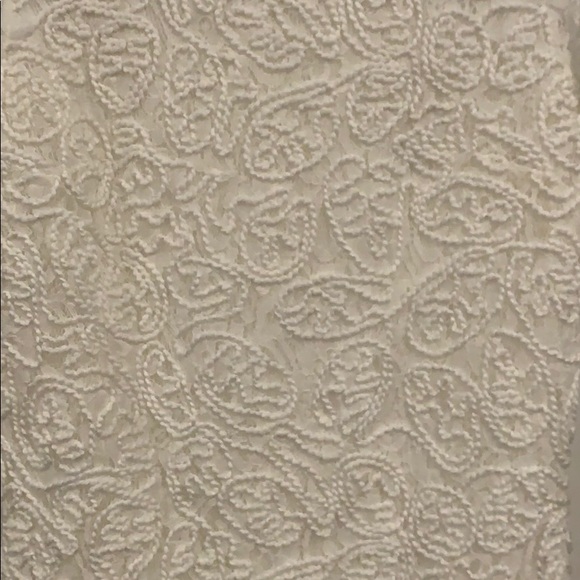 Zara White Textured Lace Short Sleeve Dress Size S - Picture 4 of 8